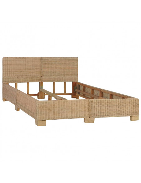 Giroletto Intrecciato a Mano in Vero Rattan 140x200cm