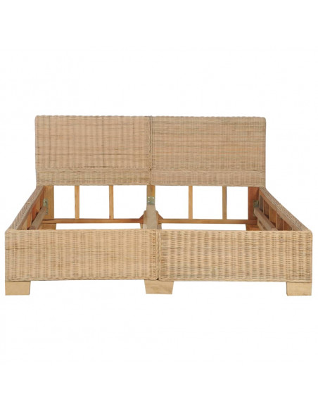 Giroletto Intrecciato a Mano in Vero Rattan 140x200cm
