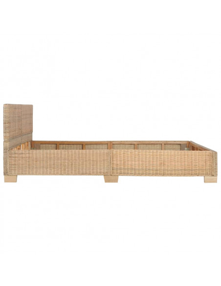 Giroletto Intrecciato a Mano in Vero Rattan 160x200 cm