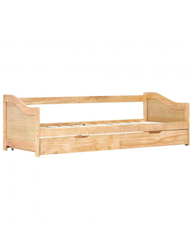 Divano Letto a Scomparsa in Legno di Pino 90x200 cm