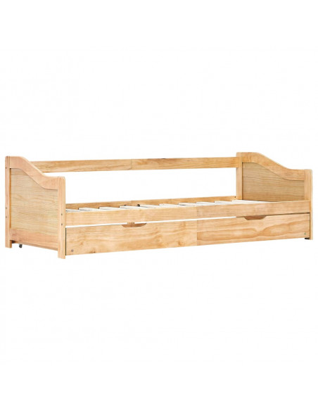 Divano Letto a Scomparsa in Legno di Pino 90x200 cm