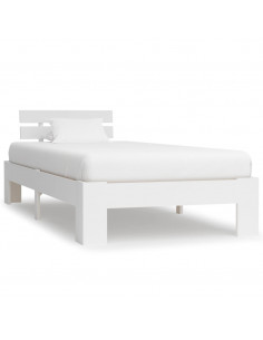 Giroletto Bianco in Legno Massello di Pino 90x200 cm 2