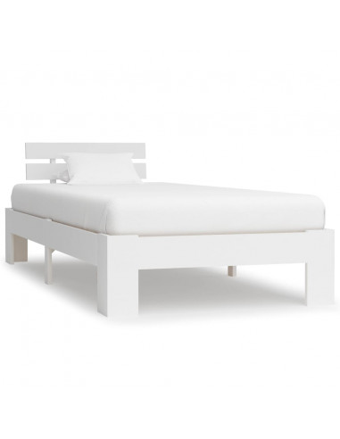 Giroletto Bianco in Legno Massello di Pino 90x200 cm