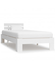 Giroletto Bianco in Legno Massello di Pino 100x200 cm 2