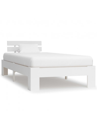 Giroletto Bianco in Legno Massello di Pino 100x200 cm