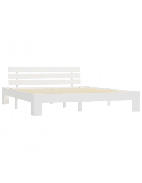 Giroletto Bianco in Legno Massello di Pino 160x200 cm
