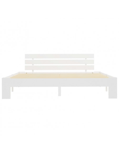 Giroletto Bianco in Legno Massello di Pino 160x200 cm