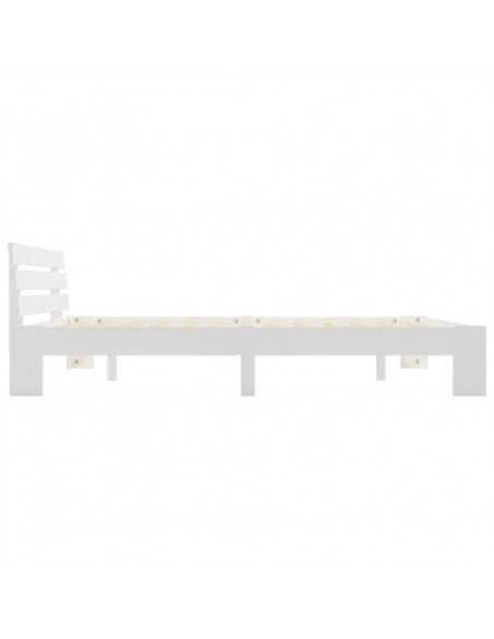 Giroletto Bianco in Legno Massello di Pino 160x200 cm