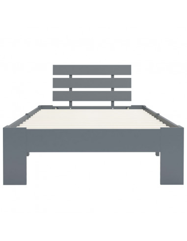 Giroletto Grigio in Legno Massello di Pino 90x200 cm