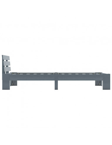 Giroletto Grigio in Legno Massello di Pino 90x200 cm