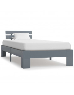 Giroletto Grigio in Legno Massello di Pino 100x200 cm 2