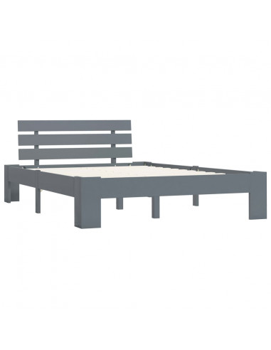 Giroletto Grigio in Legno Massello di Pino 140x200 cm