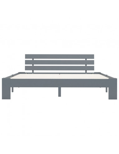 Giroletto Grigio in Legno Massello di Pino 160x200 cm