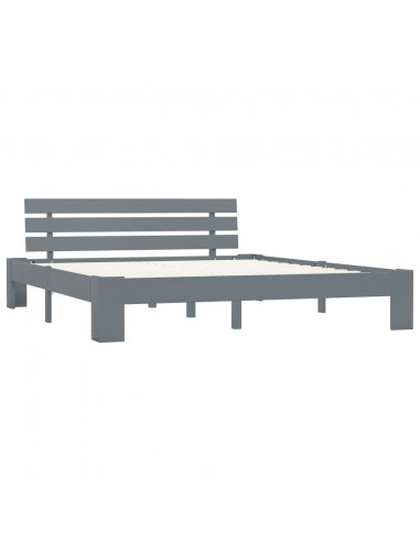 Giroletto Grigio in Legno Massello di Pino 180x200 cm