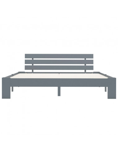 Giroletto Grigio in Legno Massello di Pino 180x200 cm