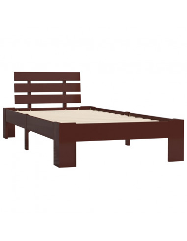 Giroletto Marrone Scuro in Legno Massello di Pino 100x200 cm