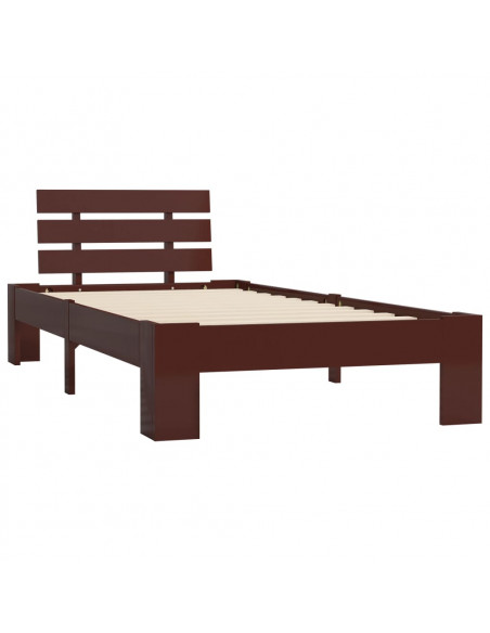 Giroletto Marrone Scuro in Legno Massello di Pino 100x200 cm