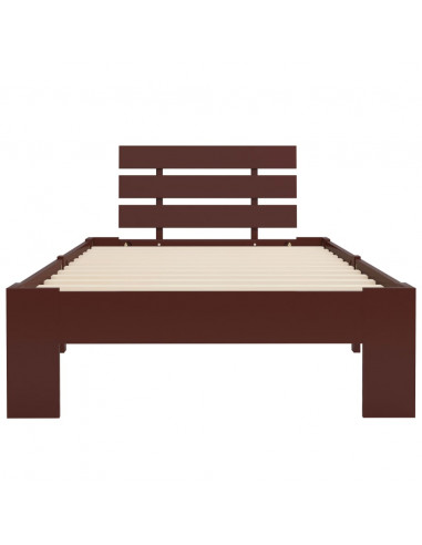 Giroletto Marrone Scuro in Legno Massello di Pino 100x200 cm