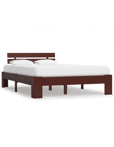 Giroletto Marrone Scuro in Legno Massello di Pino 120x200 cm