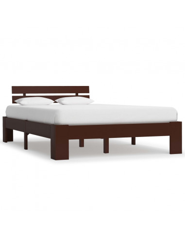 Giroletto Marrone Scuro in Legno Massello di Pino 140x200 cm