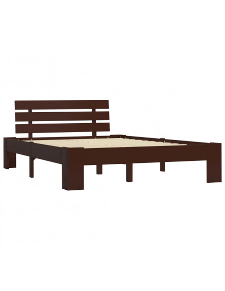 Giroletto Marrone Scuro in Legno Massello di Pino 140x200 cm