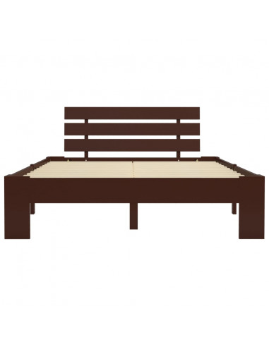 Giroletto Marrone Scuro in Legno Massello di Pino 140x200 cm