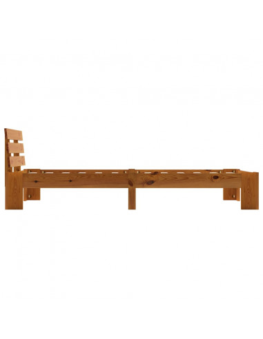 Giroletto Marrone Miele in Legno Massello di Pino 90x200 cm