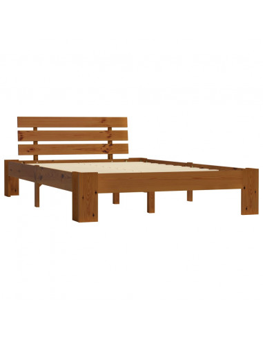 Giroletto Marrone Miele in Legno Massello di Pino 140x200 cm