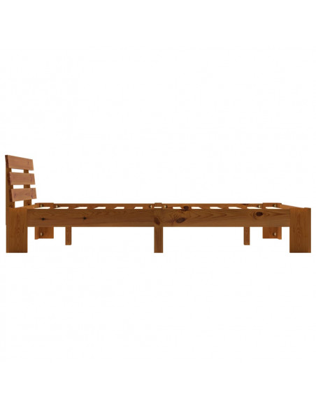 Giroletto Marrone Miele in Legno Massello di Pino 140x200 cm