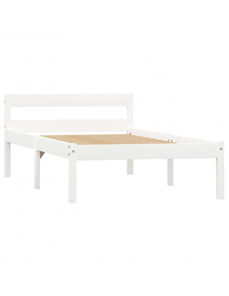 Giroletto Bianco in Legno Massello di Pino 90x200 cm