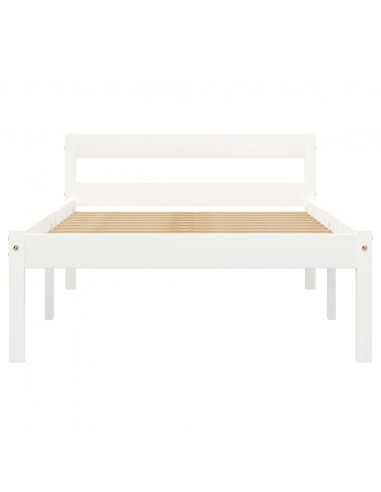 Giroletto Bianco in Legno Massello di Pino 90x200 cm