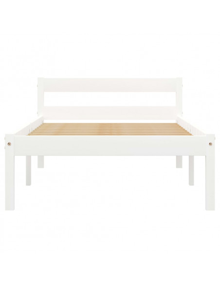 Giroletto Bianco in Legno Massello di Pino 90x200 cm
