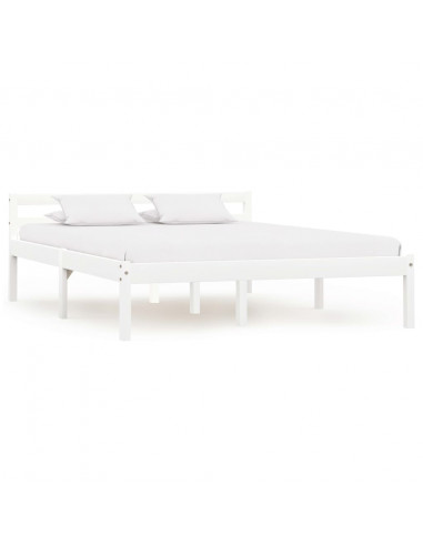 Giroletto Bianco in Legno Massello di Pino 140x200 cm