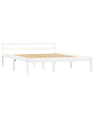 Giroletto Bianco in Legno Massello di Pino 140x200 cm