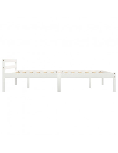 Giroletto Bianco in Legno Massello di Pino 140x200 cm