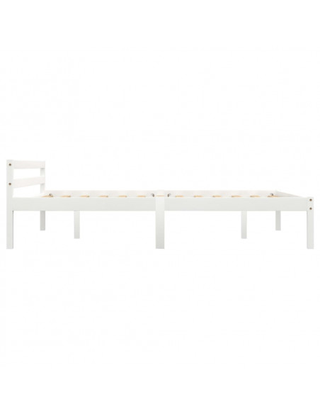 Giroletto Bianco in Legno Massello di Pino 140x200 cm