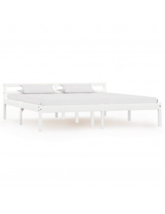 Giroletto Bianco in Legno Massello di Pino 160x200 cm 2