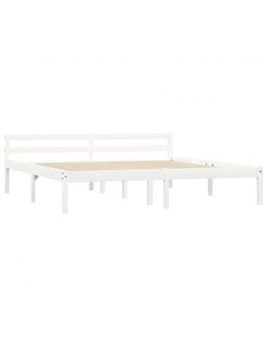 Giroletto Bianco in Legno Massello di Pino 160x200 cm