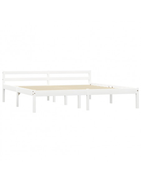 Giroletto Bianco in Legno Massello di Pino 160x200 cm