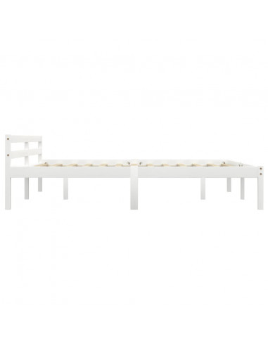 Giroletto Bianco in Legno Massello di Pino 160x200 cm