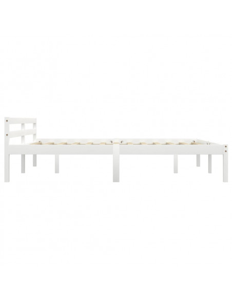 Giroletto Bianco in Legno Massello di Pino 160x200 cm