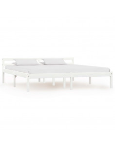 Giroletto Bianco in Legno Massello di Pino 180x200 cm 2