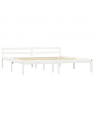 Giroletto Bianco in Legno Massello di Pino 180x200 cm