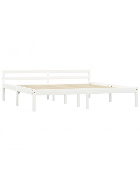 Giroletto Bianco in Legno Massello di Pino 180x200 cm