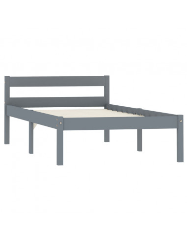 Giroletto Grigio in Legno Massello di Pino 90x200 cm