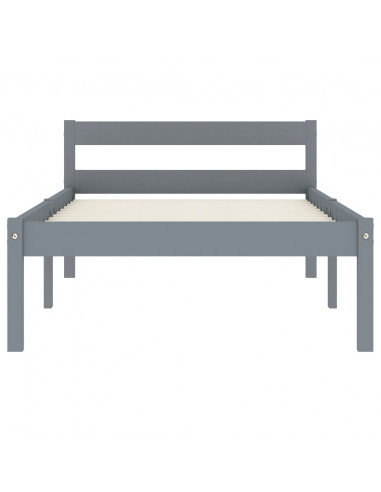 Giroletto Grigio in Legno Massello di Pino 90x200 cm