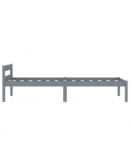 Giroletto Grigio in Legno Massello di Pino 90x200 cm