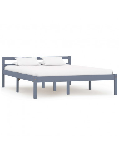 Giroletto Grigio in Legno Massello di Pino 140x200 cm