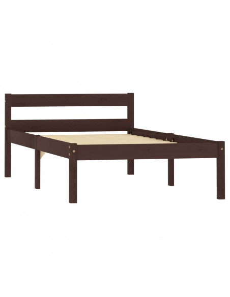 Giroletto Marrone Scuro in Legno Massello di Pino 100x200 cm