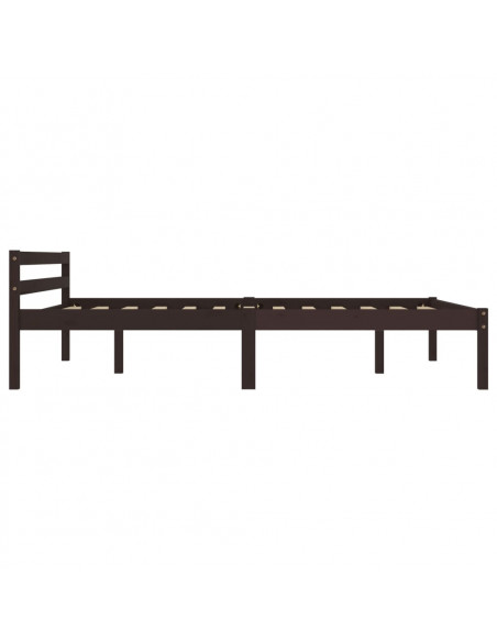 Giroletto Marrone Scuro in Legno Massello di Pino 120x200 cm